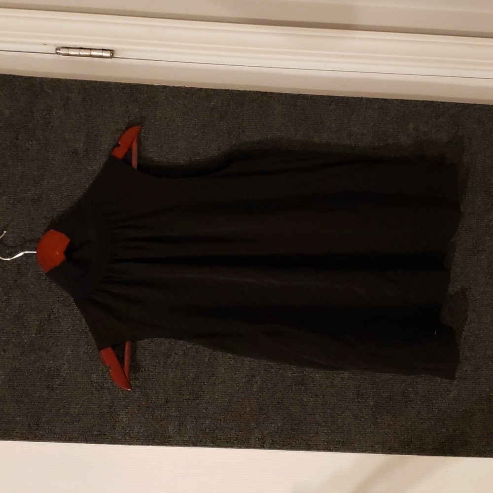 Theory Silk Mock Neck Blouse Size M